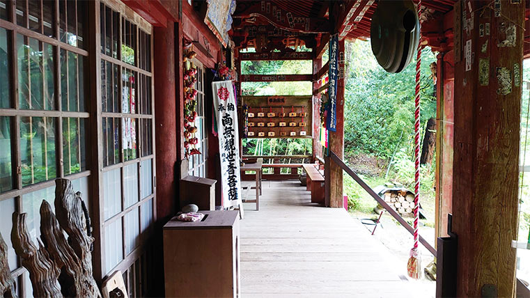 画像：法雲寺の境内